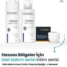 izderma Renewal Cream 20 ml İntim Bakım Kremi 150 ml ve İntim Yıkama Köpüğü 150ml