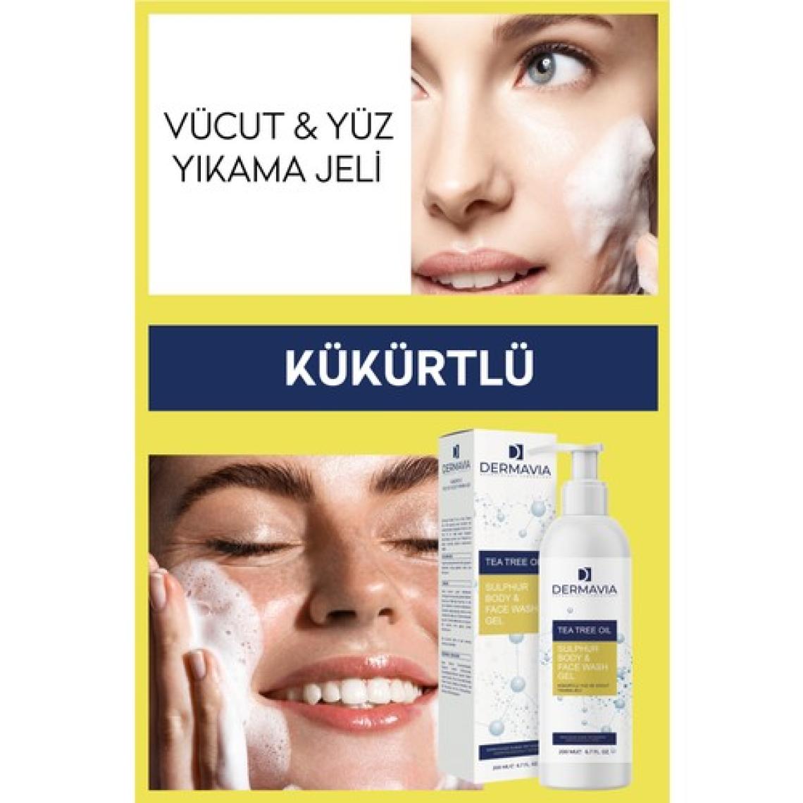 Dermavia Kükürtlü Yüz ve Vücut Yıkama Jeli 200ML
