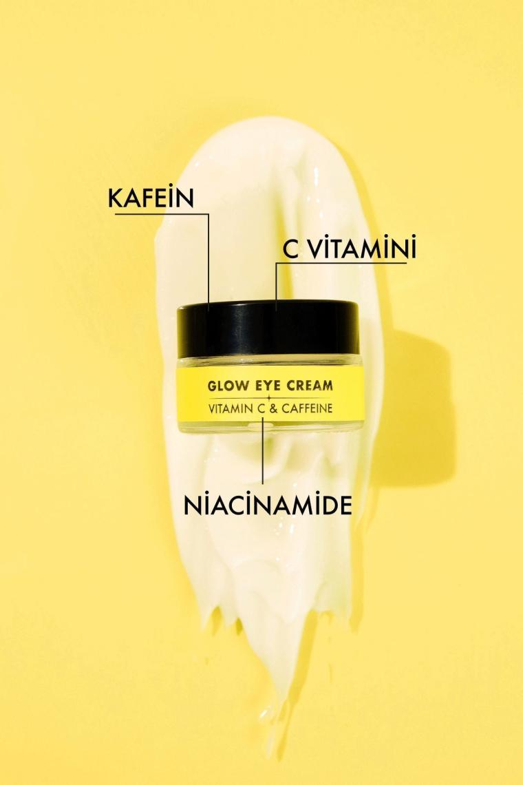 Polente Natural - Glow Eye Cream- Vitamin C & Kafein Içeren Göz Kremi (20 Ml)