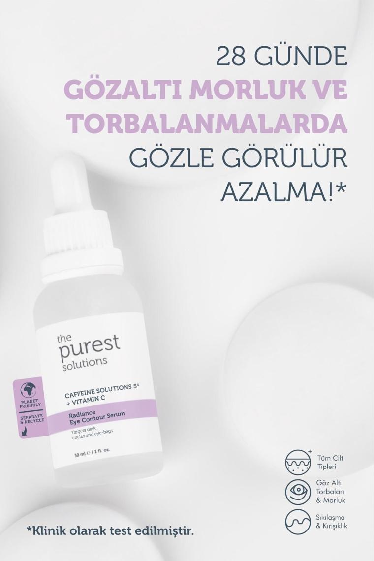 Torbalanma Karşıtı, Aydınlatıcı Kafein Göz Altı Serumu 30 ml (CAFFEİNE 5% VİTAMİN C)