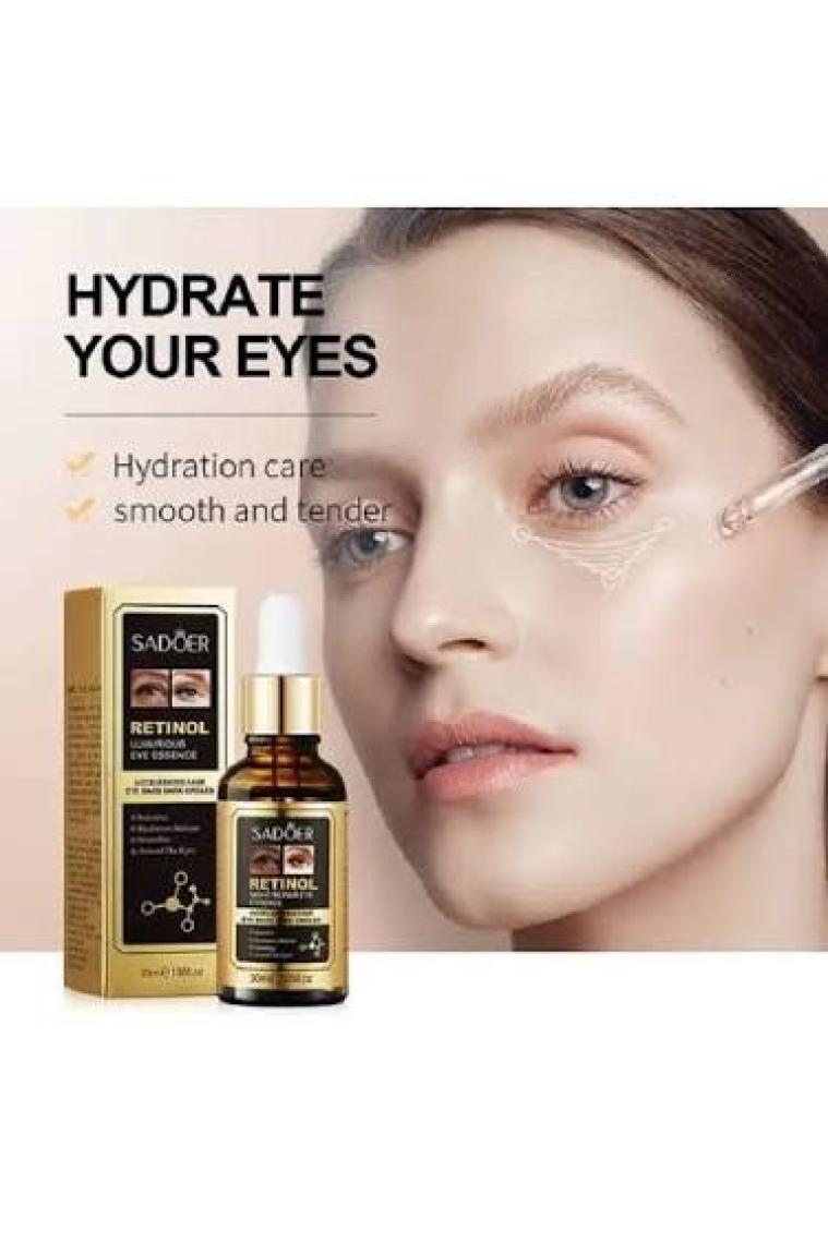 Sadoer Göz Torbası Kaldırma Lux Series Retinol Göz Çevresi Bakım Serumu (30 Ml)