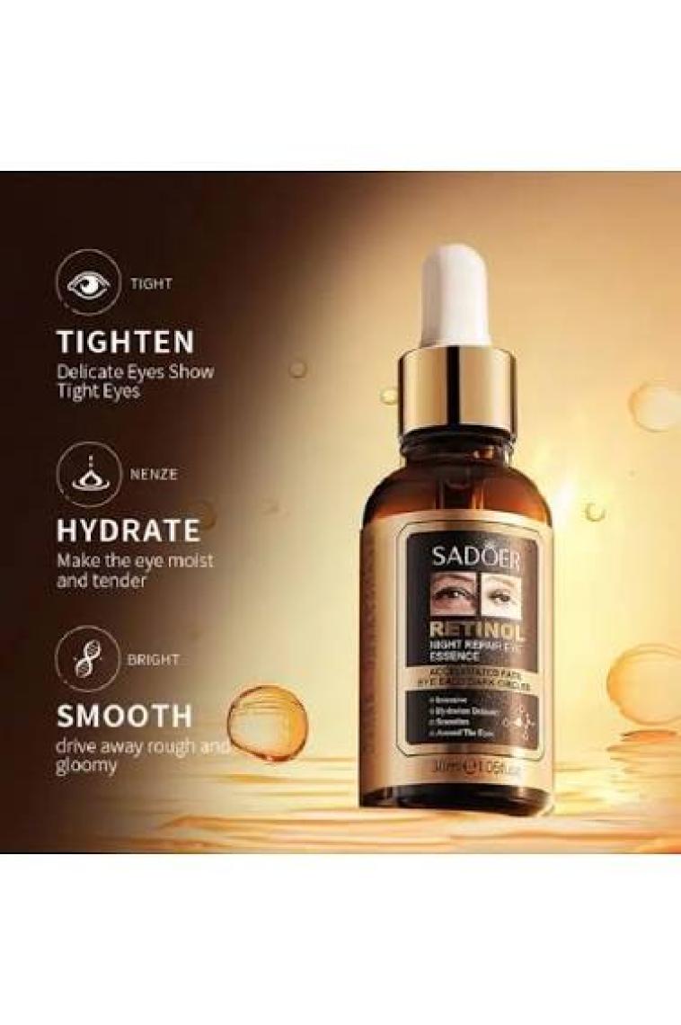 Sadoer Göz Torbası Kaldırma Lux Series Retinol Göz Çevresi Bakım Serumu (30 Ml)