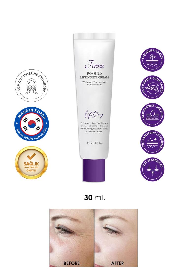Kırışıklık Ve Göz Altı Morluklarına Karşı Göz Kremi – Yoğun Bakım & Canlandırıcı formül – 30ml