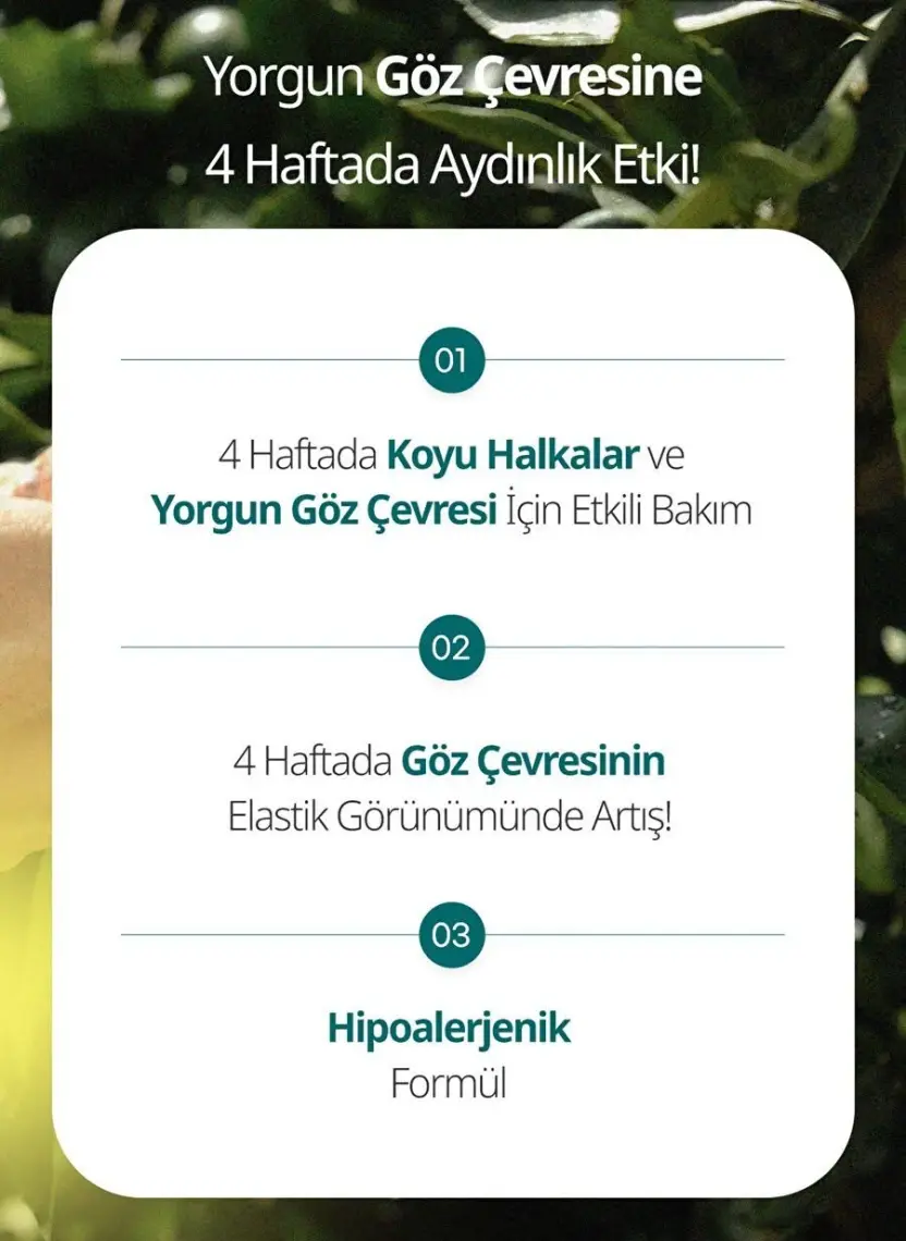 Goodal Tangerine Vita C Dark Circle Eye Cream - Yeşil Mandalina Özlü Aydınlatıcı Göz Kremi