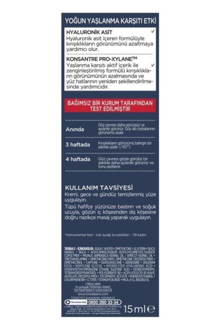 Paris Revitalift Lazer X3 Göz Bakım Kremi