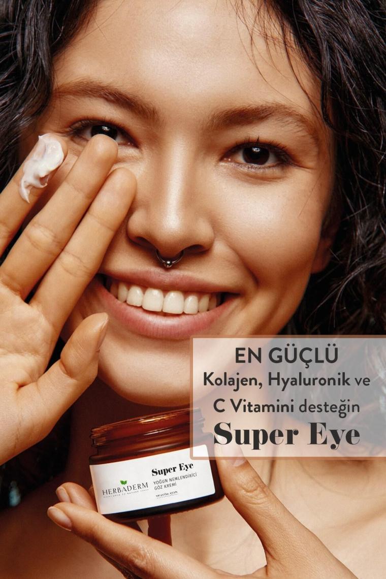 Super Eye Koyu Halka Ve Kırışıklık Karşıtı Kolajen + C Vitamini Nemlendirici Göz Çevresi Kremi