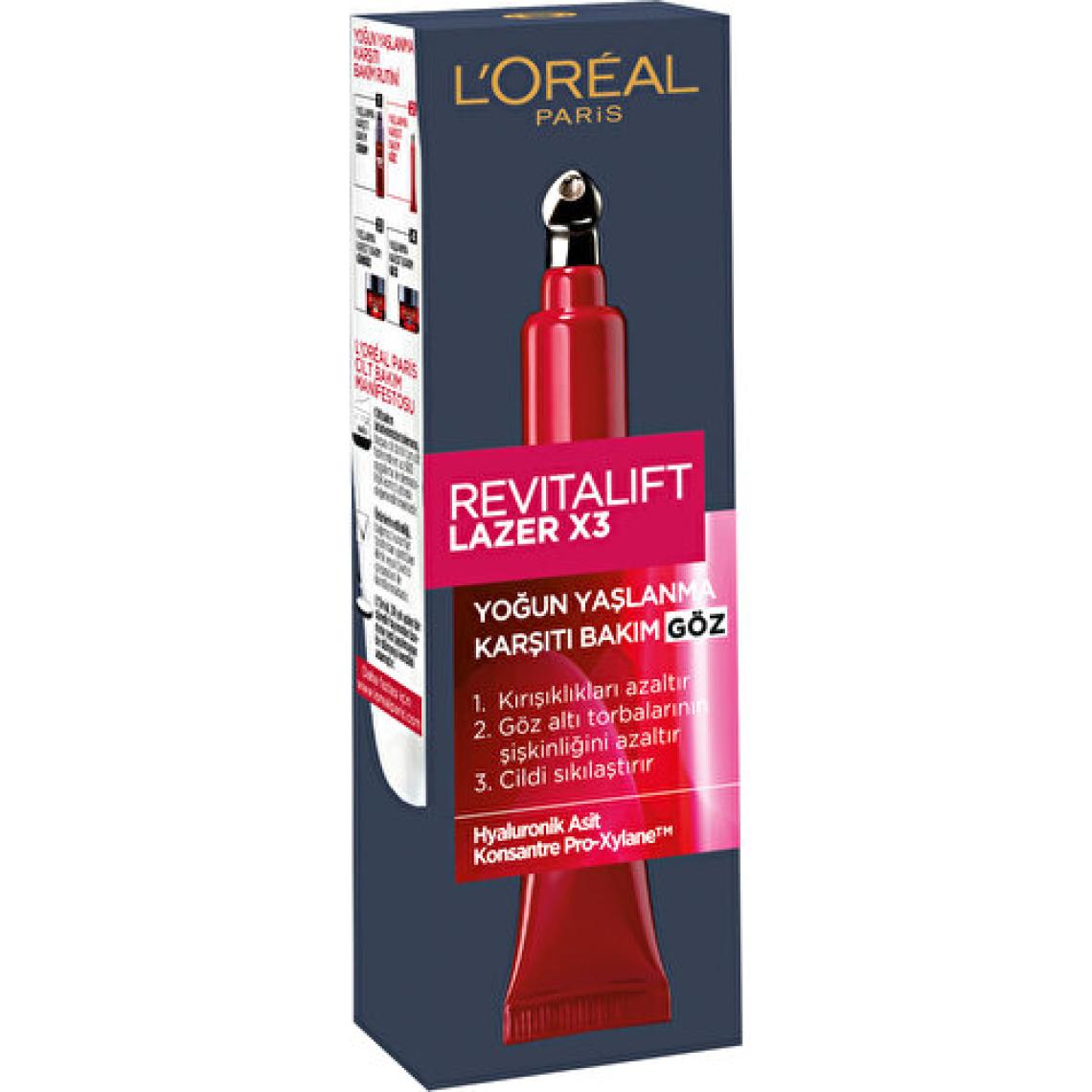 L'Oréal Paris Revitalift Lazer X3 Yaşlanma Karşıtı Göz Bakım Kremi