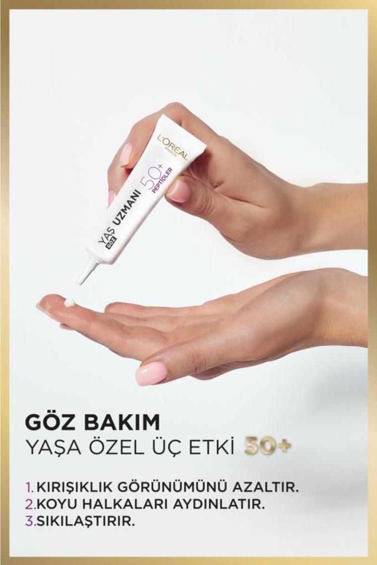 Loreal Paris Yaş Uzmanı 50+ Kırışıklık Karşıtı Yenileyici Göz Kremi 15 ml