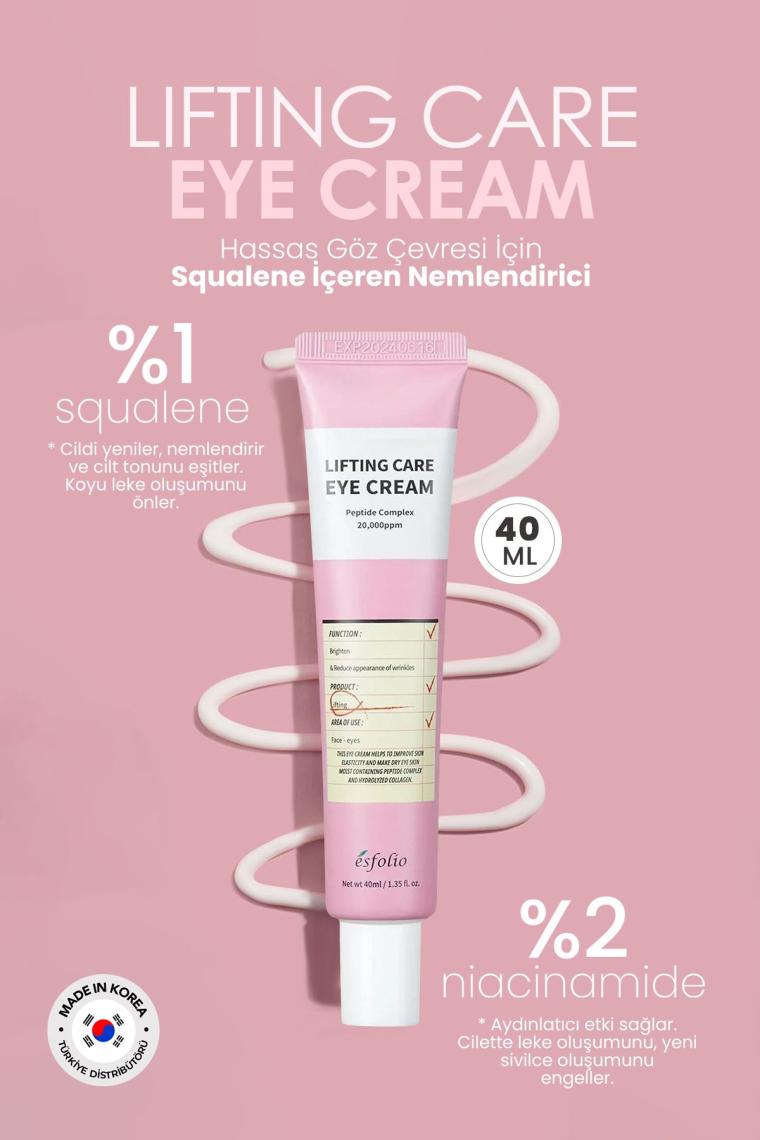 Hassas Göz Çevresi Için Squalene Içeren Nemlendirici Göz Kremi Lifting Care Eye Cream 40ml