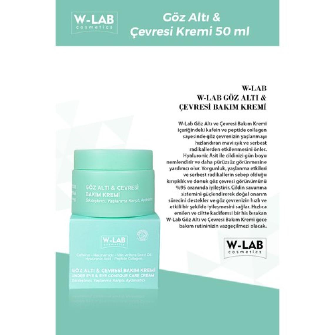 W-Lab W Lab Göz Altı Ve Çevresi Bakım Kremi 50 Ml