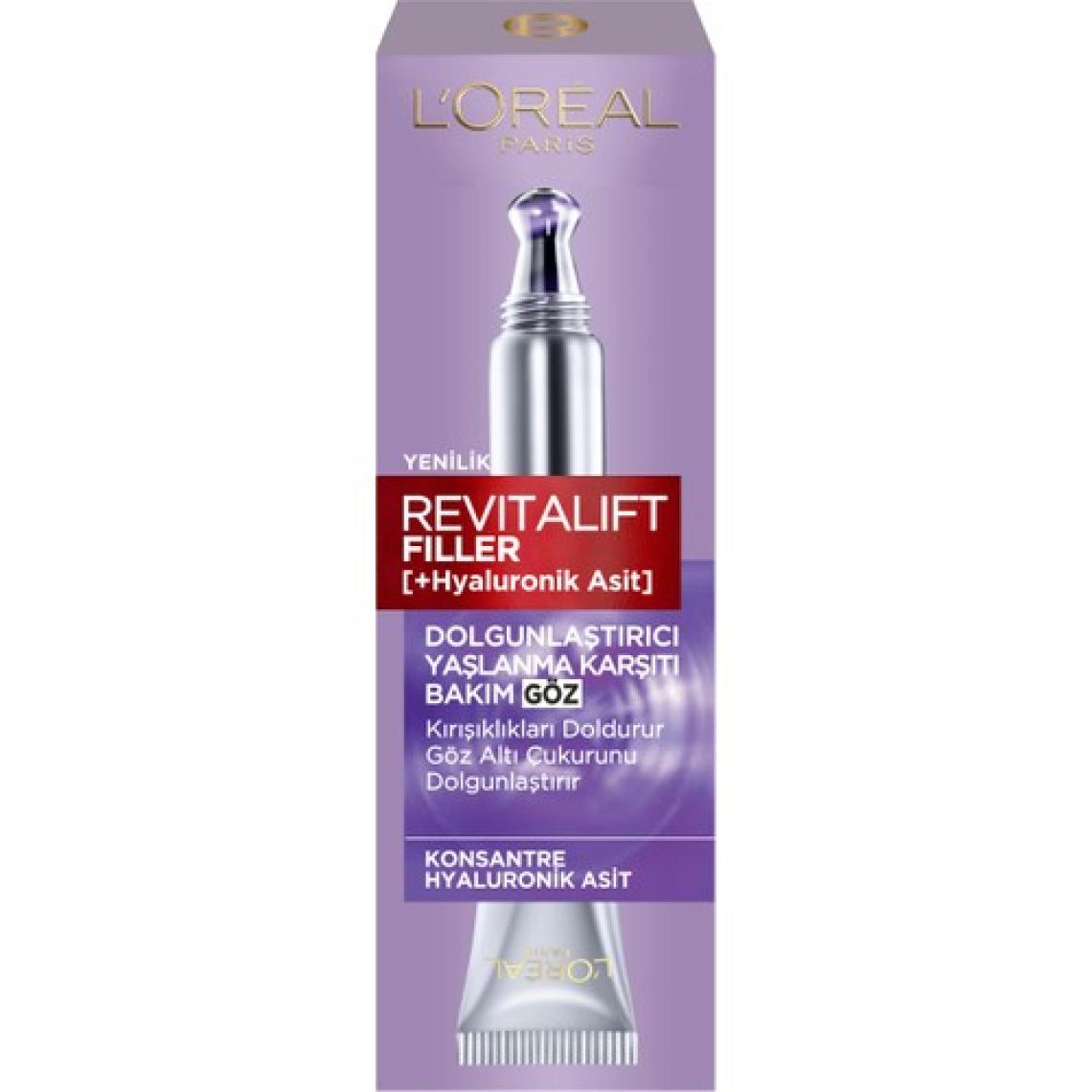 L'Oréal Paris Revitalift Filler Dolgunlaştırıcı Yaşlanma Karşıtı Göz Bakım Kremi 15Ml -Hyaluronik Asit