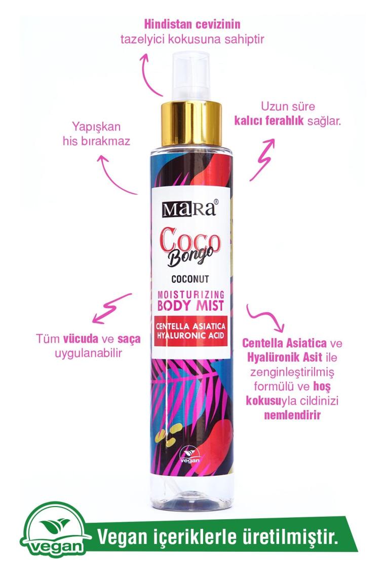 Coco Bongo Centella Asiatica Ve Hyalüronik Asit Içeren Vücut Spreyi 150 ml