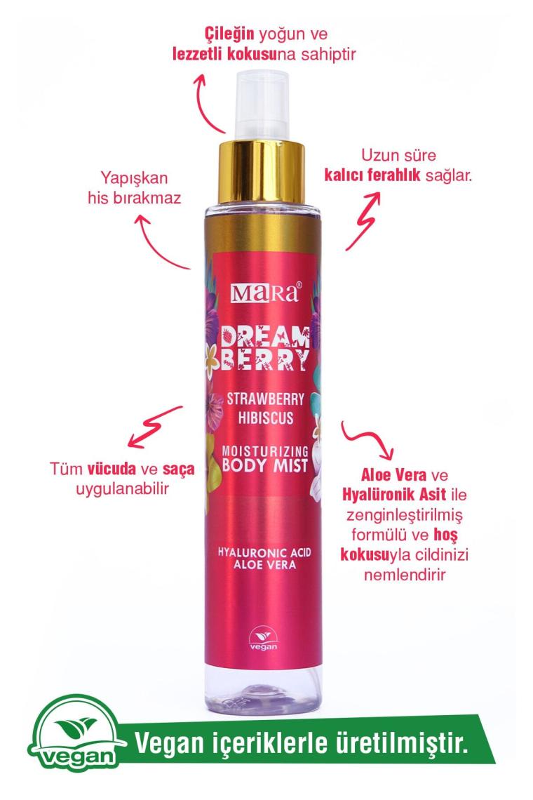 Dreamberry Aloe Vera Ve Hyalüronik Asit Içeren Vücut Spreyi 150 ml