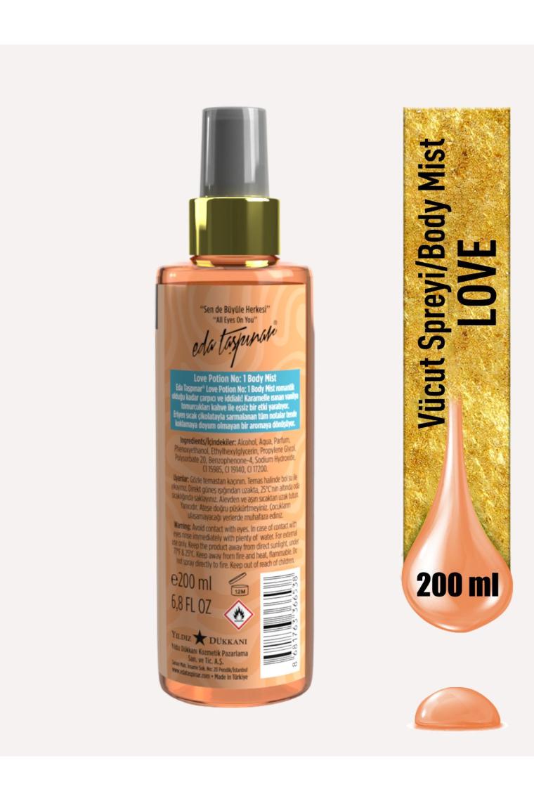 Love Potion No:1 Body Mist Vücut Spreyi 200ml.