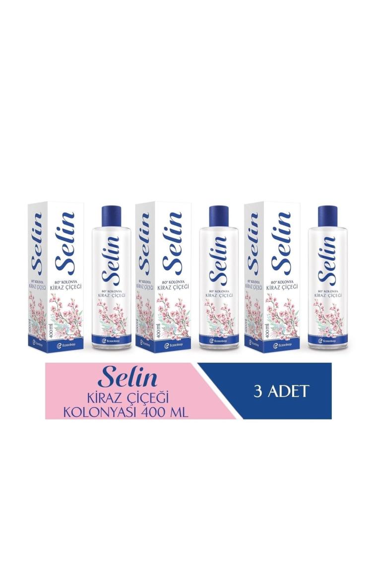 Parfümlü Kolonya Kiraz Çiçeği 400 ml 3'lü Set