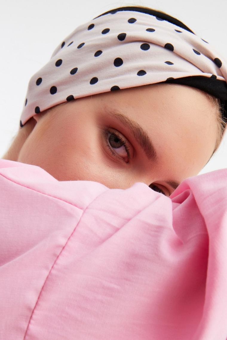 Kadın Style Pamuklu Penye, Kaymaz, Yumuşak, Esnek, Saç Bandı Bandana