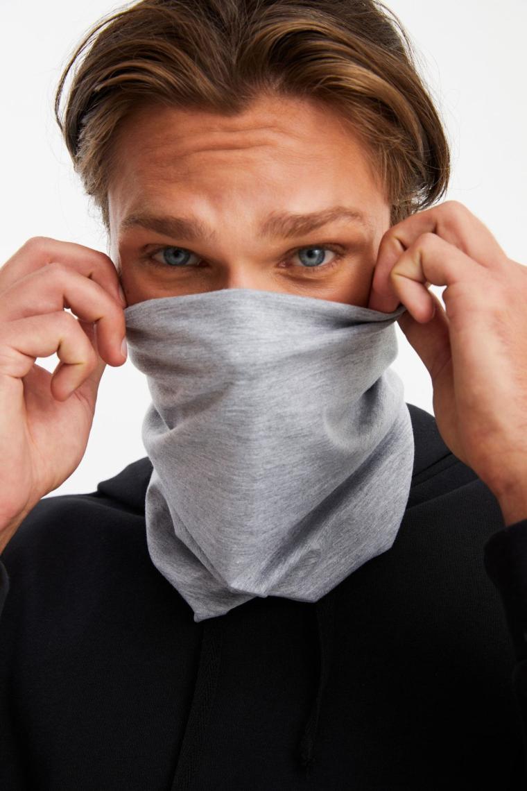 Erkek 4 Fonksiyonlu Koruyucu Pamuklu, Esnek, Terletmez, Bandana, Boyunluk, Buff, Maske