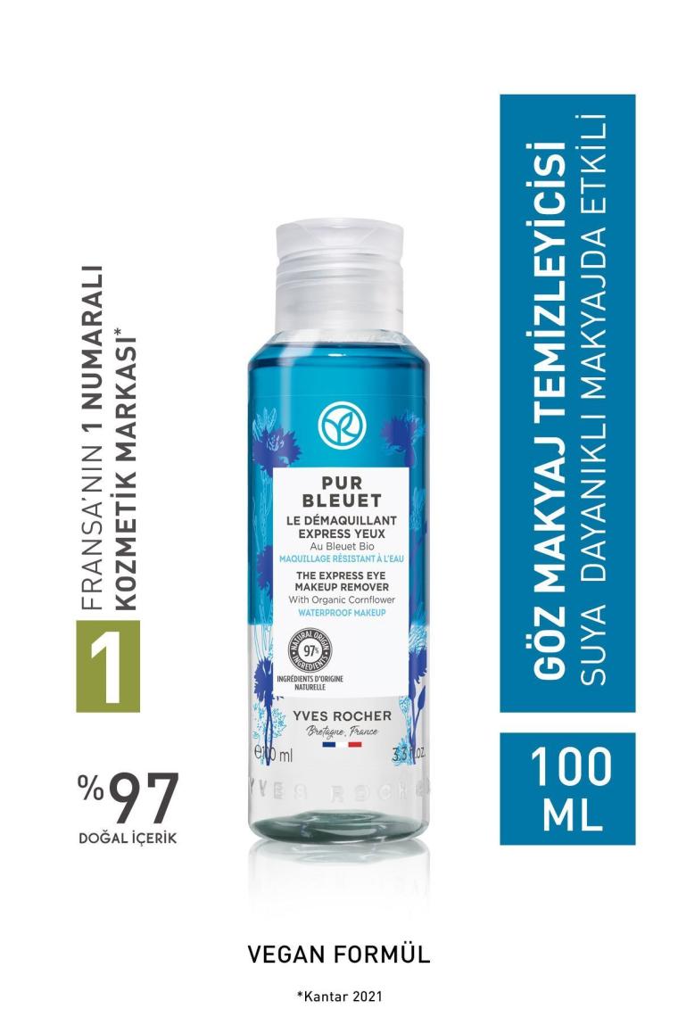 Yves Rocher Pur Bleuet Ekspres Göz Makyaj Temizleyici 100 ml
