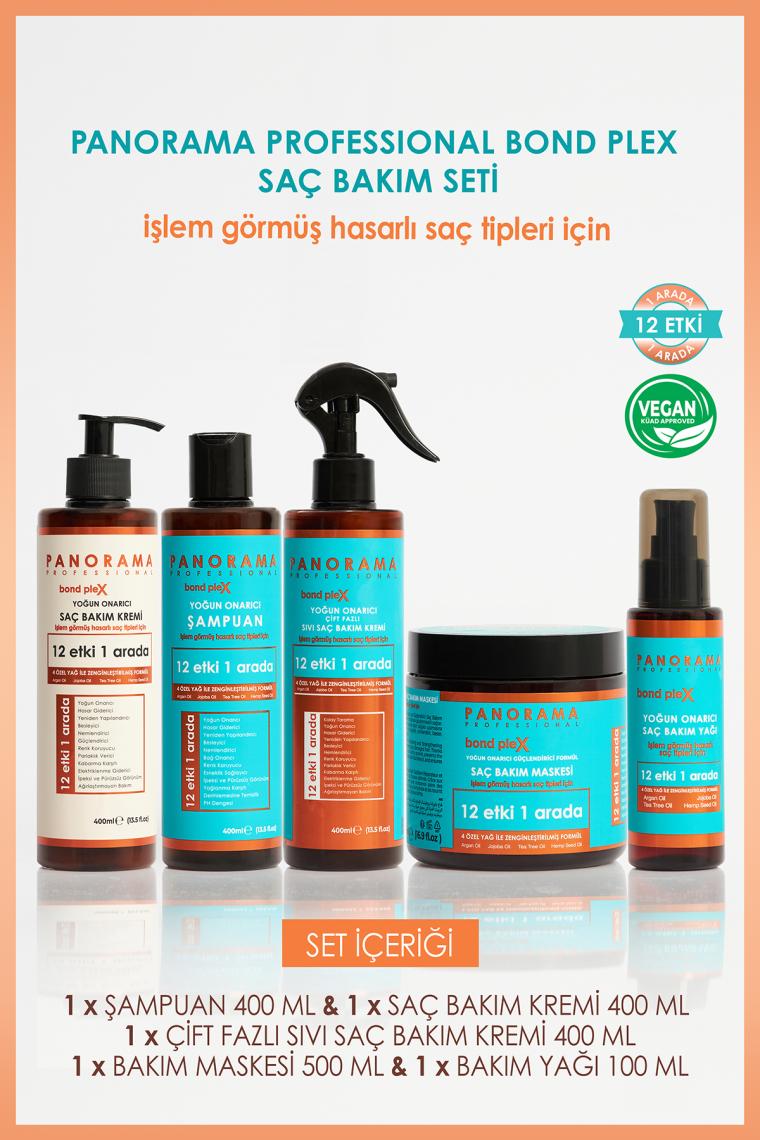 Panorama Professional Bond Plex Aile Bakım Seti (Argan-Jojoba-Tee Tree-Hemp Seed) 12 Etki 1 Arada