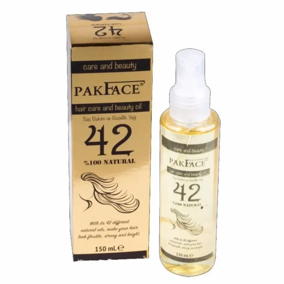 Pak Face Saç Bakım Yağı 42 Yağ 150 ml