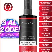 Biotin & Kafein & Amino Kompleks Içeren Dökülme Karşıtı Saç Sprey Toniği 250 ml