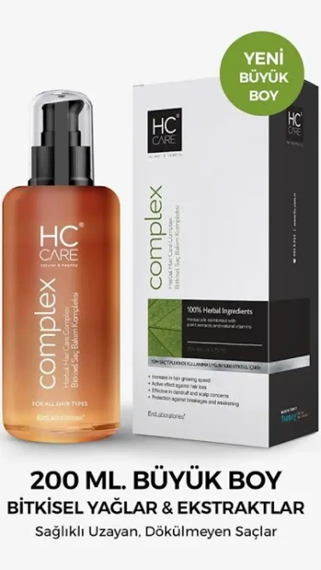 HC Care Complex Bitkisel Saç Bakım Kompleksi Büyük Boy - 200 ml