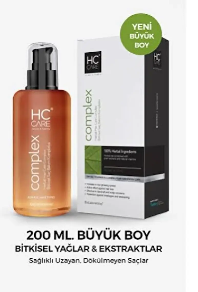 HC Care Complex Bitkisel Saç Bakım Kompleksi Büyük Boy - 200 ml