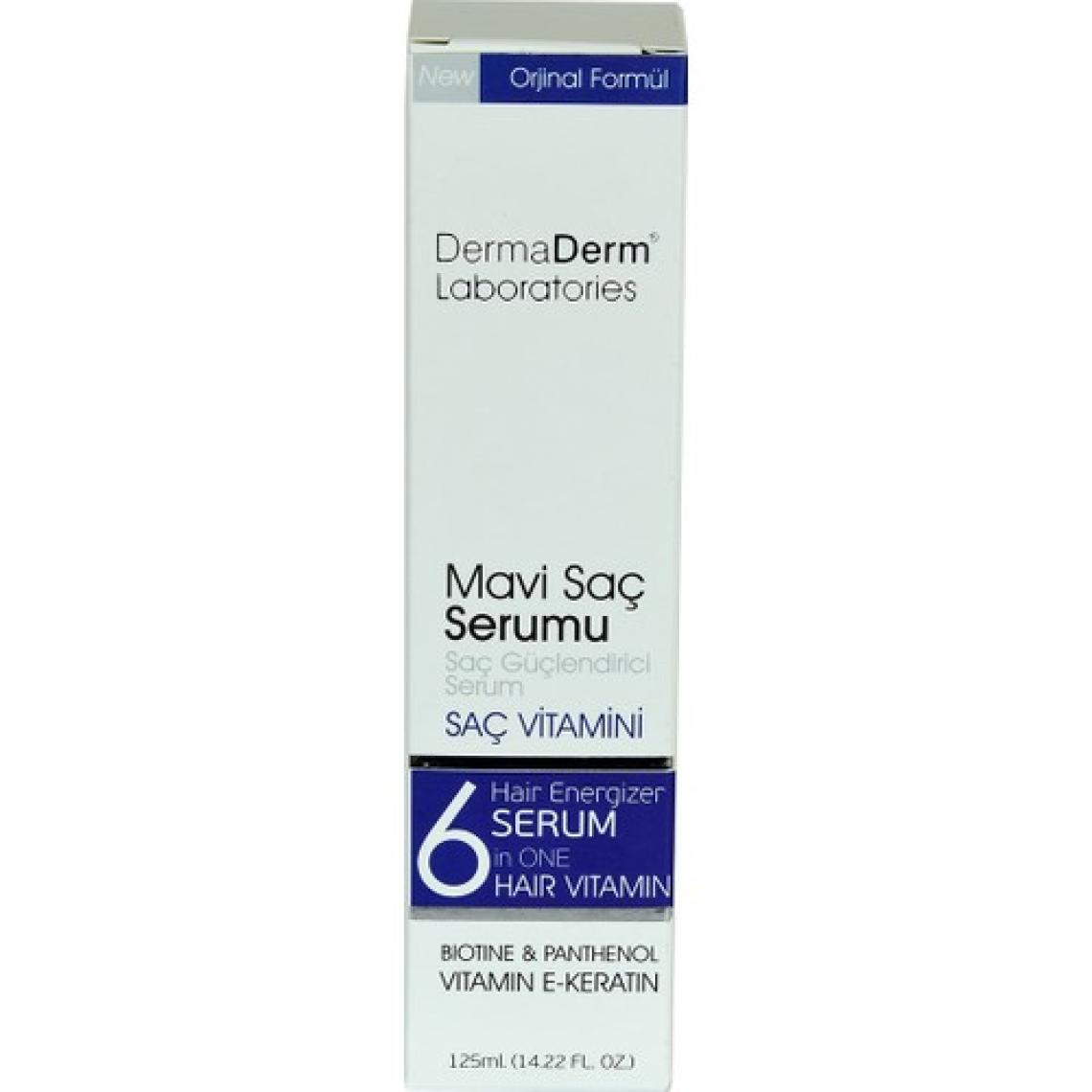 Dermaderm Mavi Saç Serumu  Biotin Panthenol Vitamin E Keratinli 125 ml