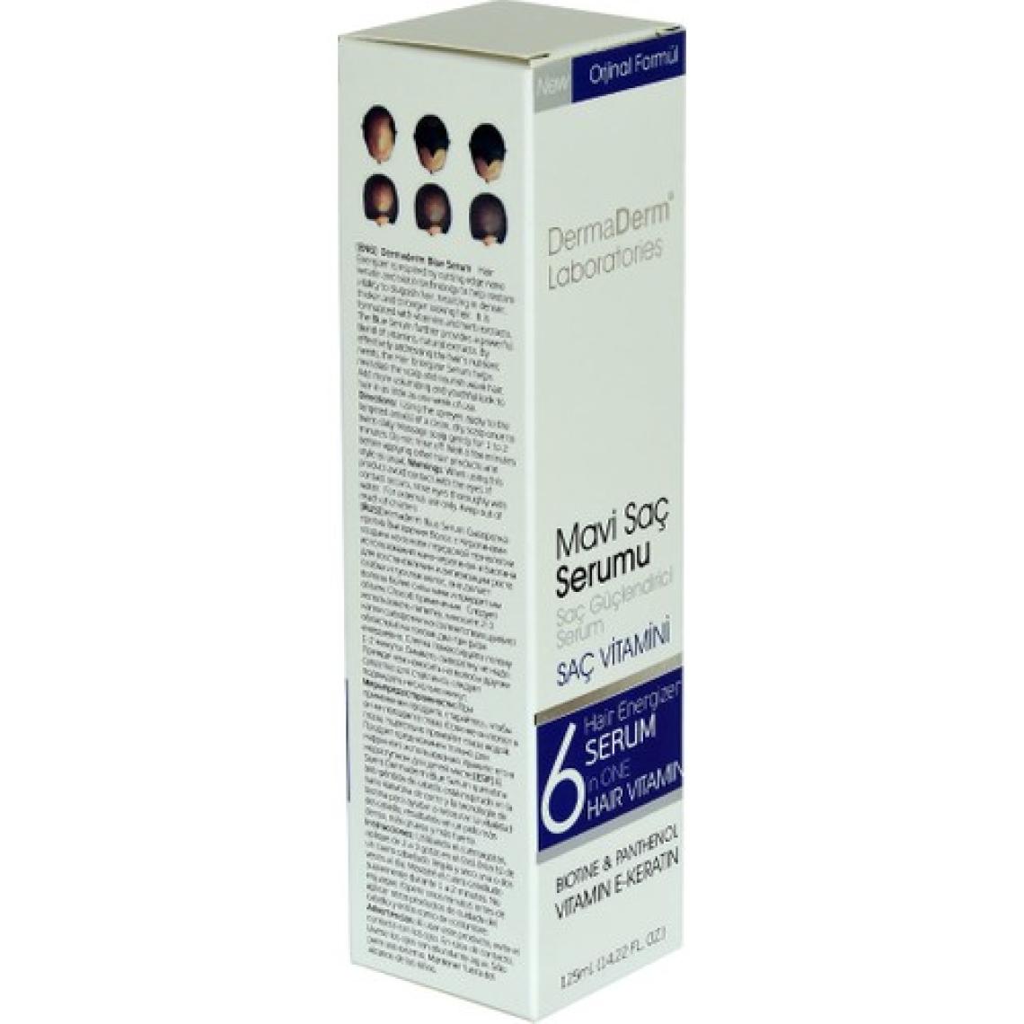 Dermaderm Mavi Saç Serumu  Biotin Panthenol Vitamin E Keratinli 125 ml