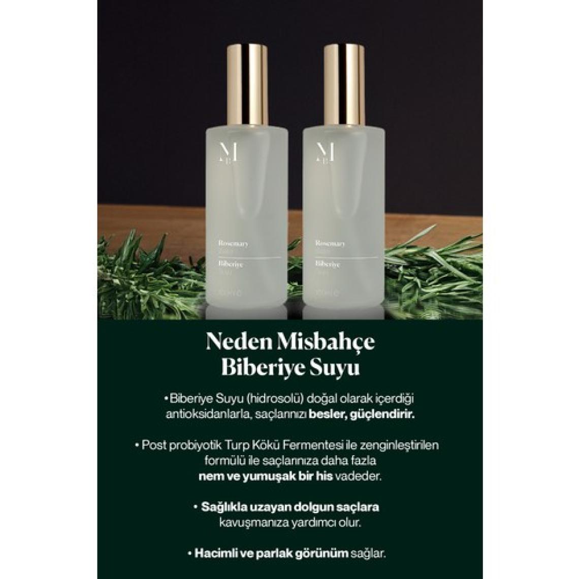Misbahçe Biberiye Suyu Dökülme Karşıtı & Saç Uzamasını Destekleyici Saç Toniği 100 Ml