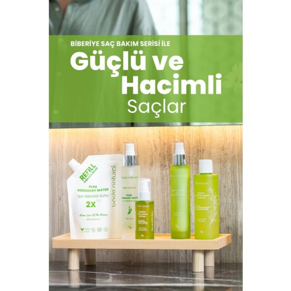 Bade Natural Biberiye Yağı ve Biotin Complex Yıpranmış Saçlar Için Güçlendirici Saç Bakım Serumu 50 ml