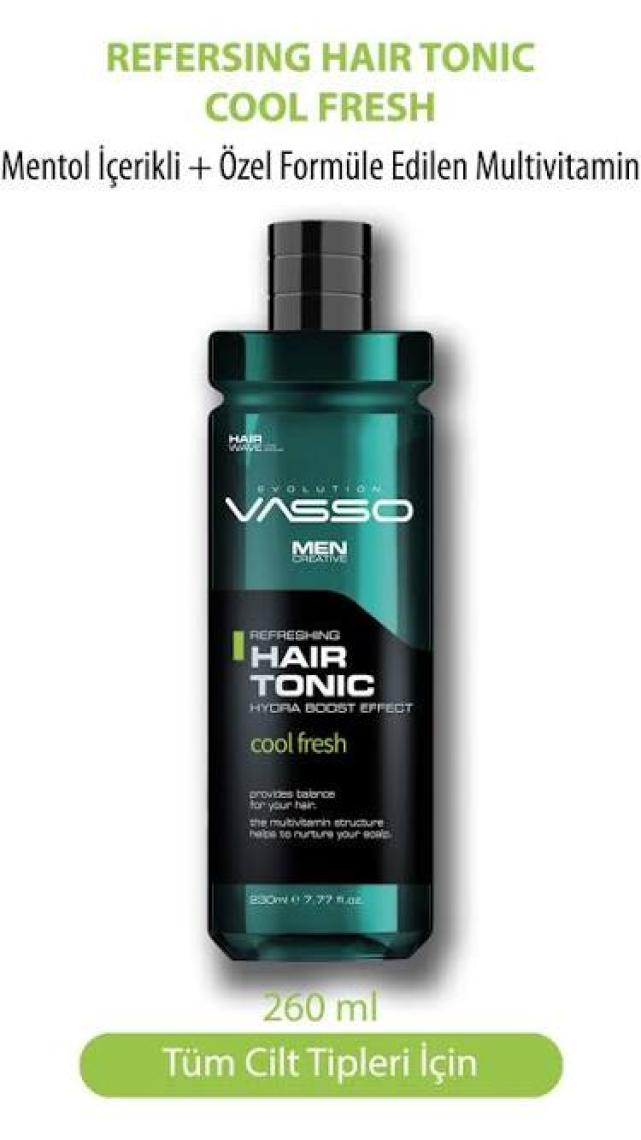 VassovMentol Ve Multivitaminli Ferahlatıcı Saç Toniği - Hair Tonic 260 ml 8699216347713
