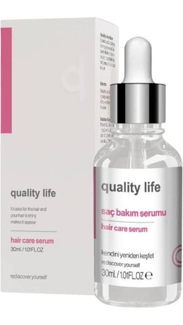 Quality Life Argan ve Keratin Saç Serumu (Aşırı Yıpranmış ve Dökülen Saçlara Özel)