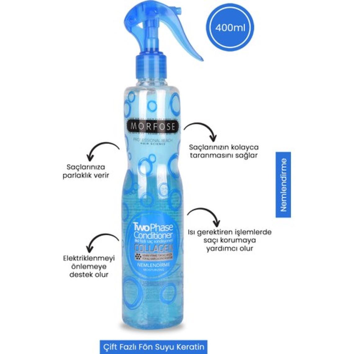 Morfose Collagen Kuru Saçlar İçin  Fön Suyu Mavi Su 400 Ml