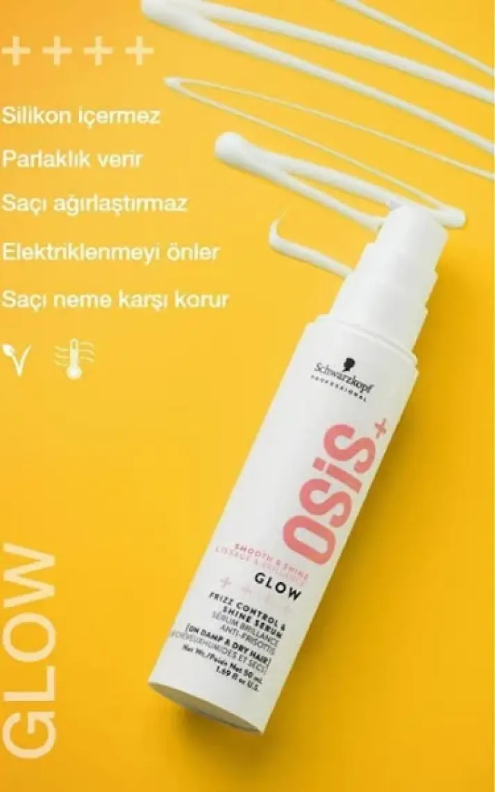 Schwarzkopf Osis Glow Elektriklenme Karşıtı Parlaklık Serumu 50 ml