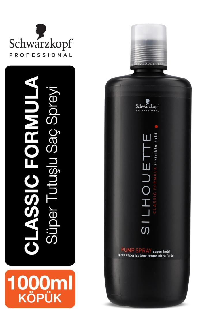 Schwarzkopf Silhouette Pump Hold Süper Tutucu Gazsız 1000 ml Saç Spreyi