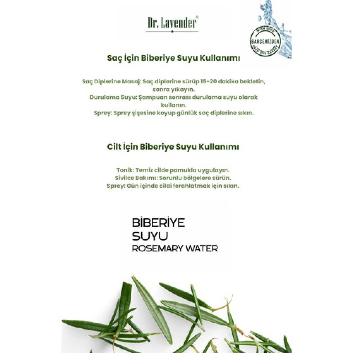Dr. Lavender Biberiye Suyu , Güçlendirici, KepDoğal & Saf Saç Bakım Toniği 100 ml