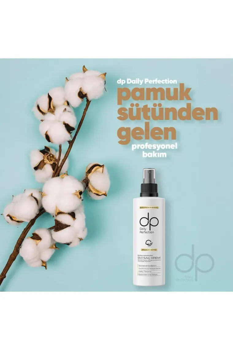 Dp Daily Perfection Pamuk Sütü Durulanmayan Sıvı Saç Bakım Kremi 180 ml