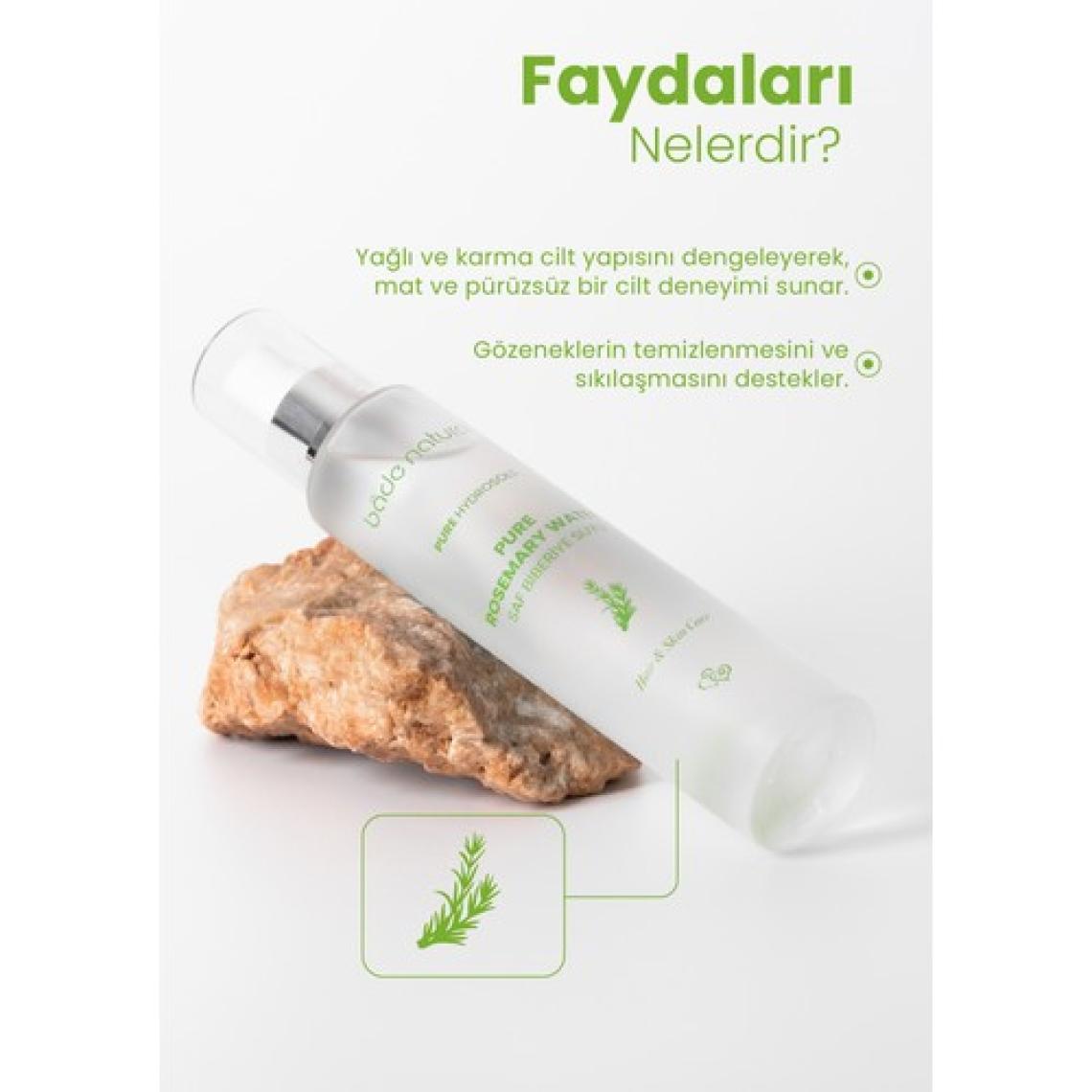 Bade Natural Biberiye Suyu Güçlendirici Saç Toniği %100 Doğal ve Saf 100 ml