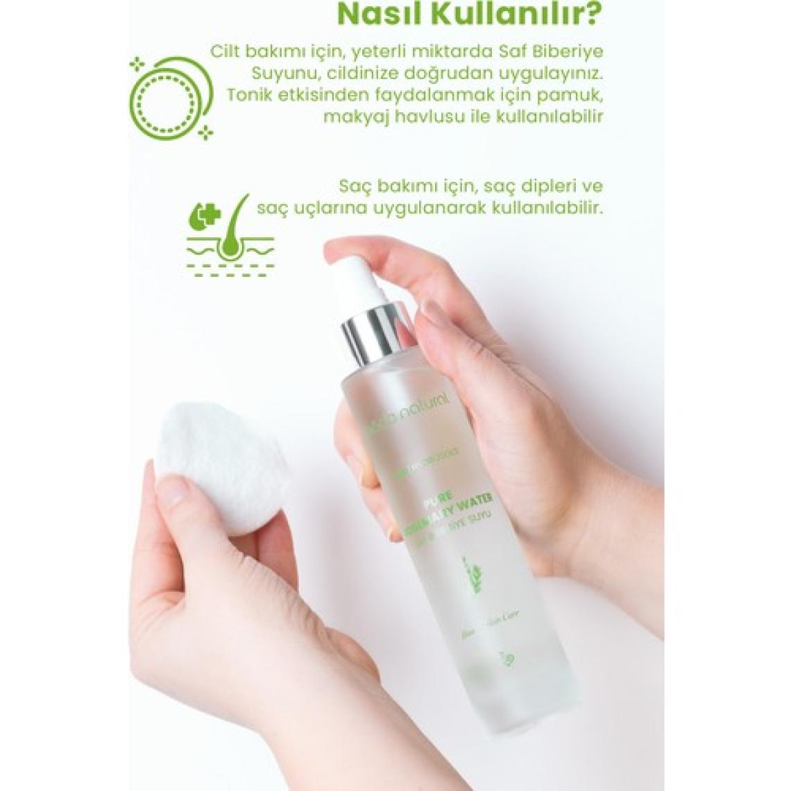 Bade Natural Biberiye Suyu Güçlendirici Saç Toniği %100 Doğal ve Saf 100 ml