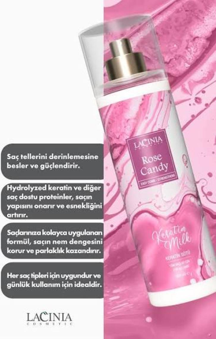 Lacinia Keratin Sütü - Rose Candy 200 ml