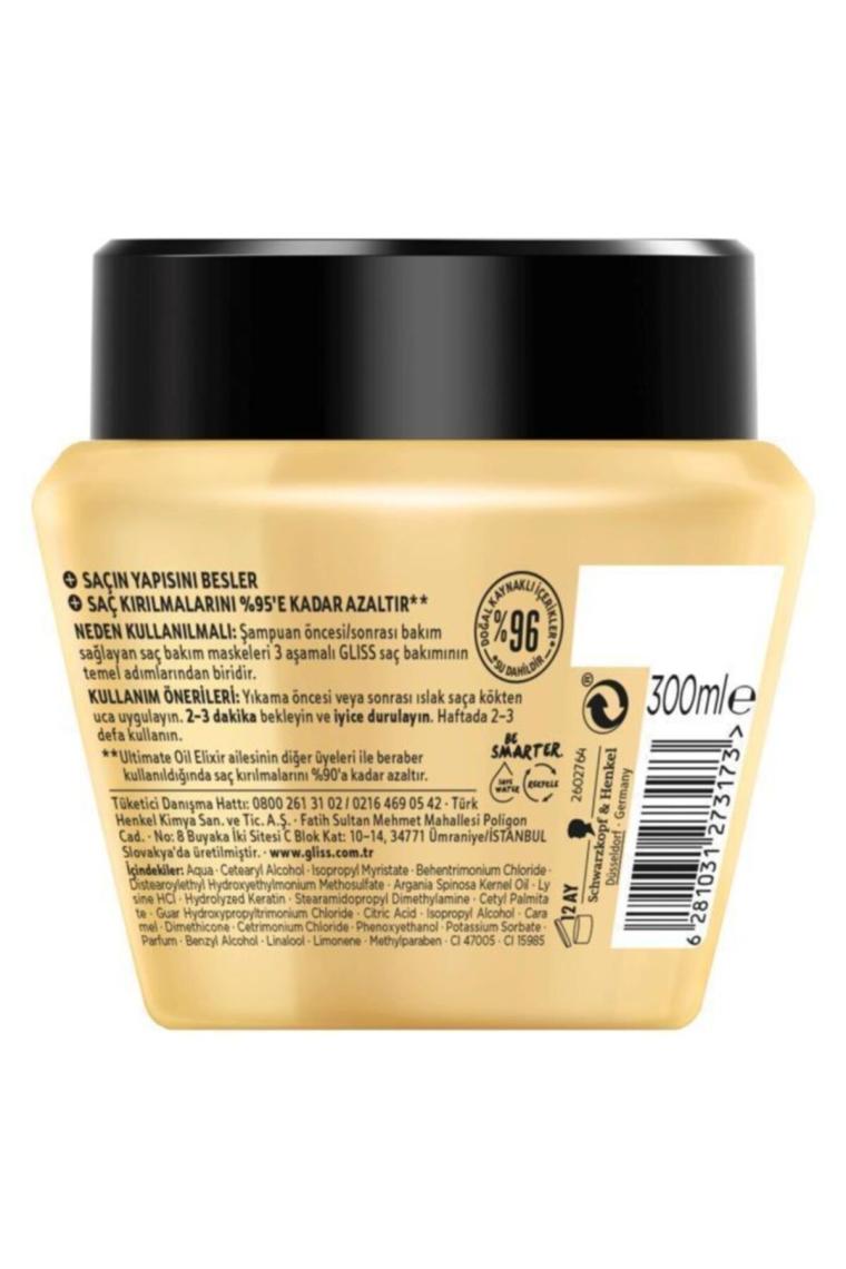 Schwarzkopf Gliss Ultimate Oil Elixir Besleyici Saç Bakim Maskesi 300 Ml