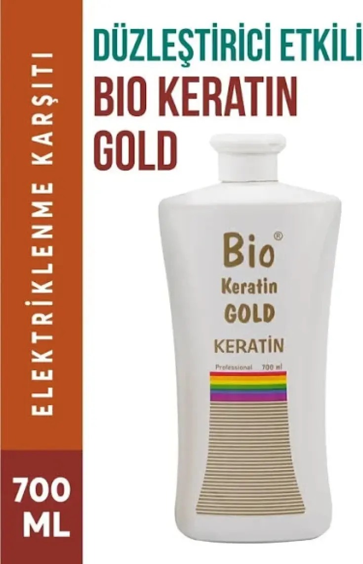 Bio Keratin Gold Gold Brezilya Fönü Keratini 700 ml