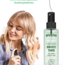 Siveno %100 Doğal Biberiye Suyu Saç Dökülmesi Karşıtı ve Hızlı Saç Uzatma Etkili Saç Toniği 150 ml