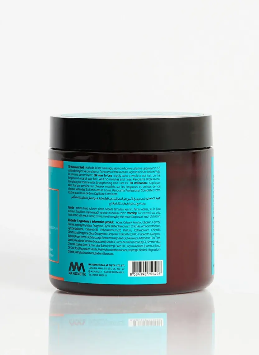 Panorama Professional Bond Plex Yoğun Onarıcı Güçlendirici Saç Bakım Maskesi - 500 ml / 12 Etki 1 Arada / 4 Özel Yağ ile zenginleştirilmiş formül
