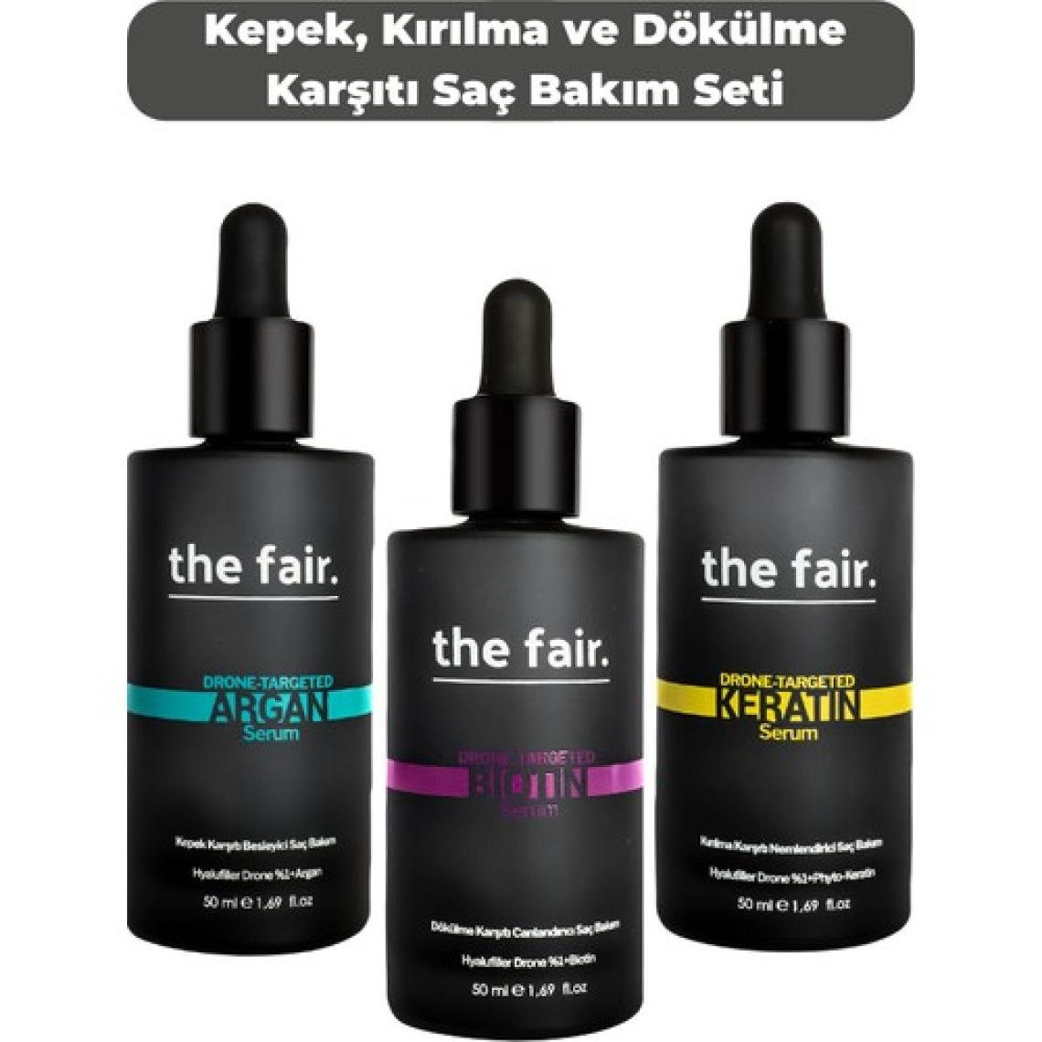 The Fair the fair. Dökülme, Kırılma Ve Önleyici Vegan Saç Serumu Seti 150 ml