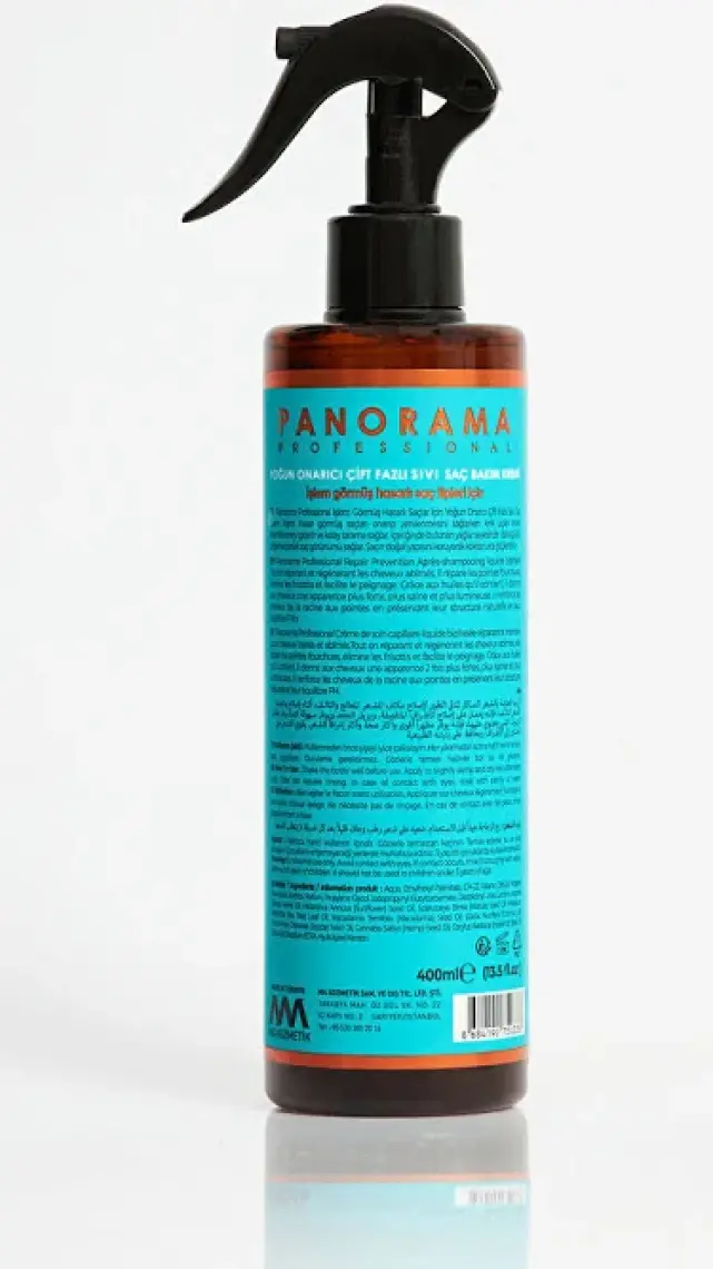 Panorama Professional Bond Plex Yoğun Onarıcı Çift Fazlı Sıvı Saç Bakım Kremi - 400 ml / 12 Etki 1 Arada / 4 Özel Yağ ile zenginleştirilmiş formül