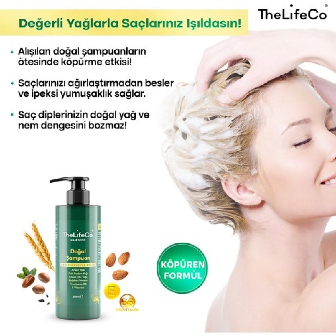 Thelifeco Hairfood Değerli Yağlar Serisi Doğal Şampuan 250 ml