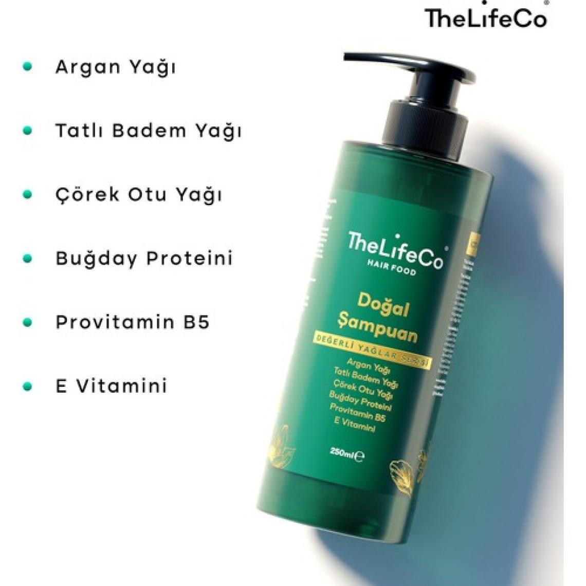 Thelifeco Hairfood Değerli Yağlar Serisi Doğal Şampuan 250 ml