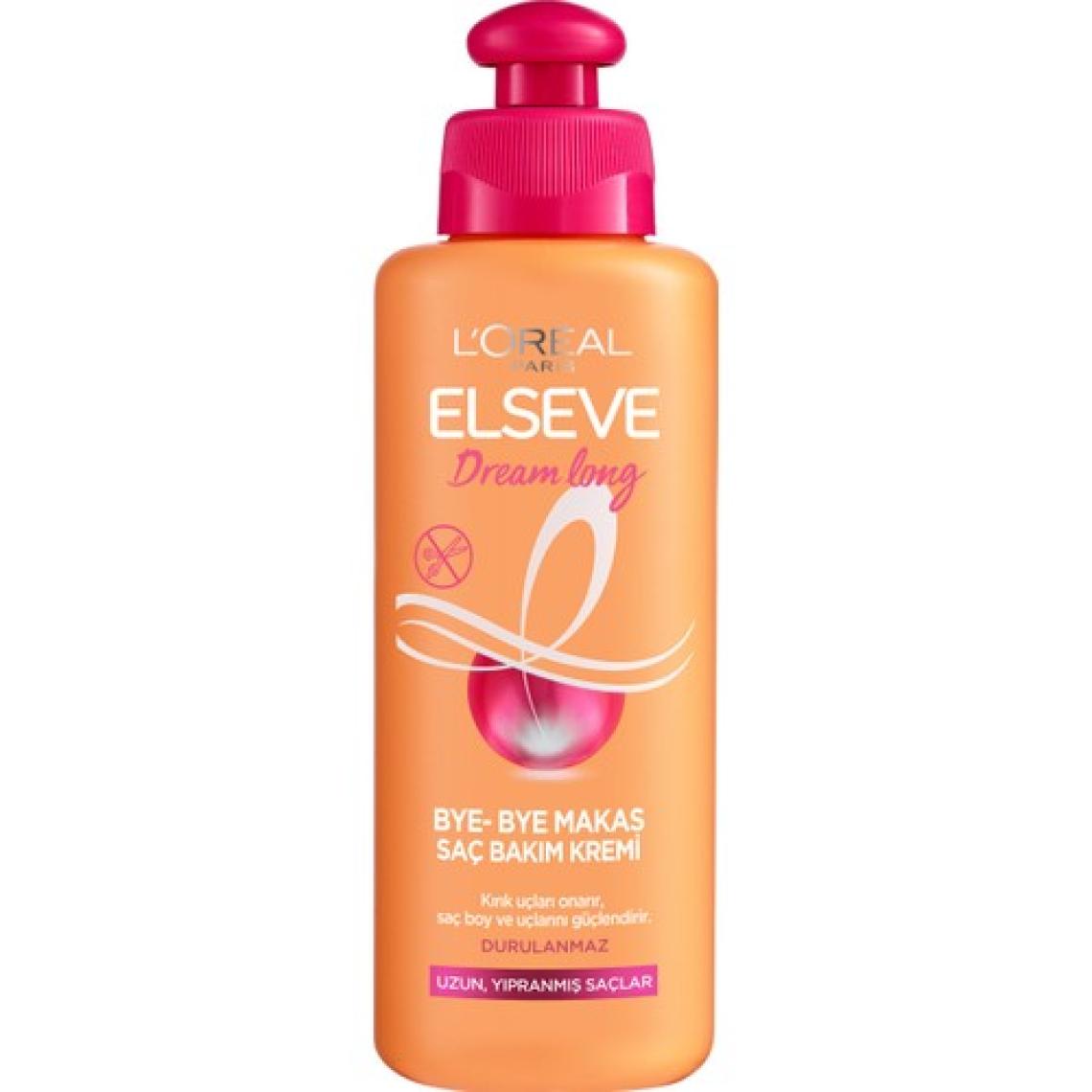 Loreal Elseve Dream Long Bye-Bye Makas 200 ml Durulanmayan Saç Bakım Kremi